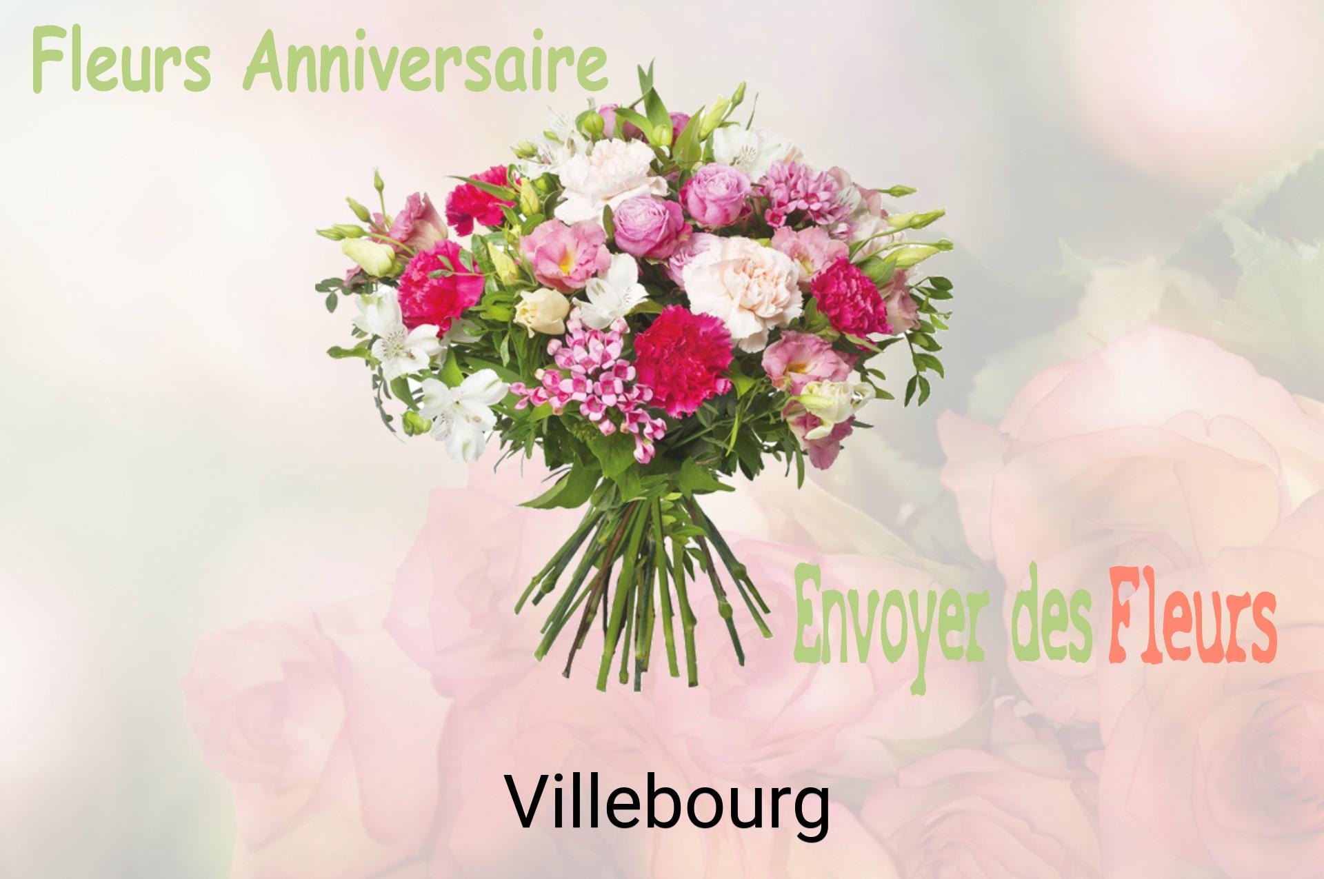 Bouquet de fleurs d’anniversaire livré à Villebourg