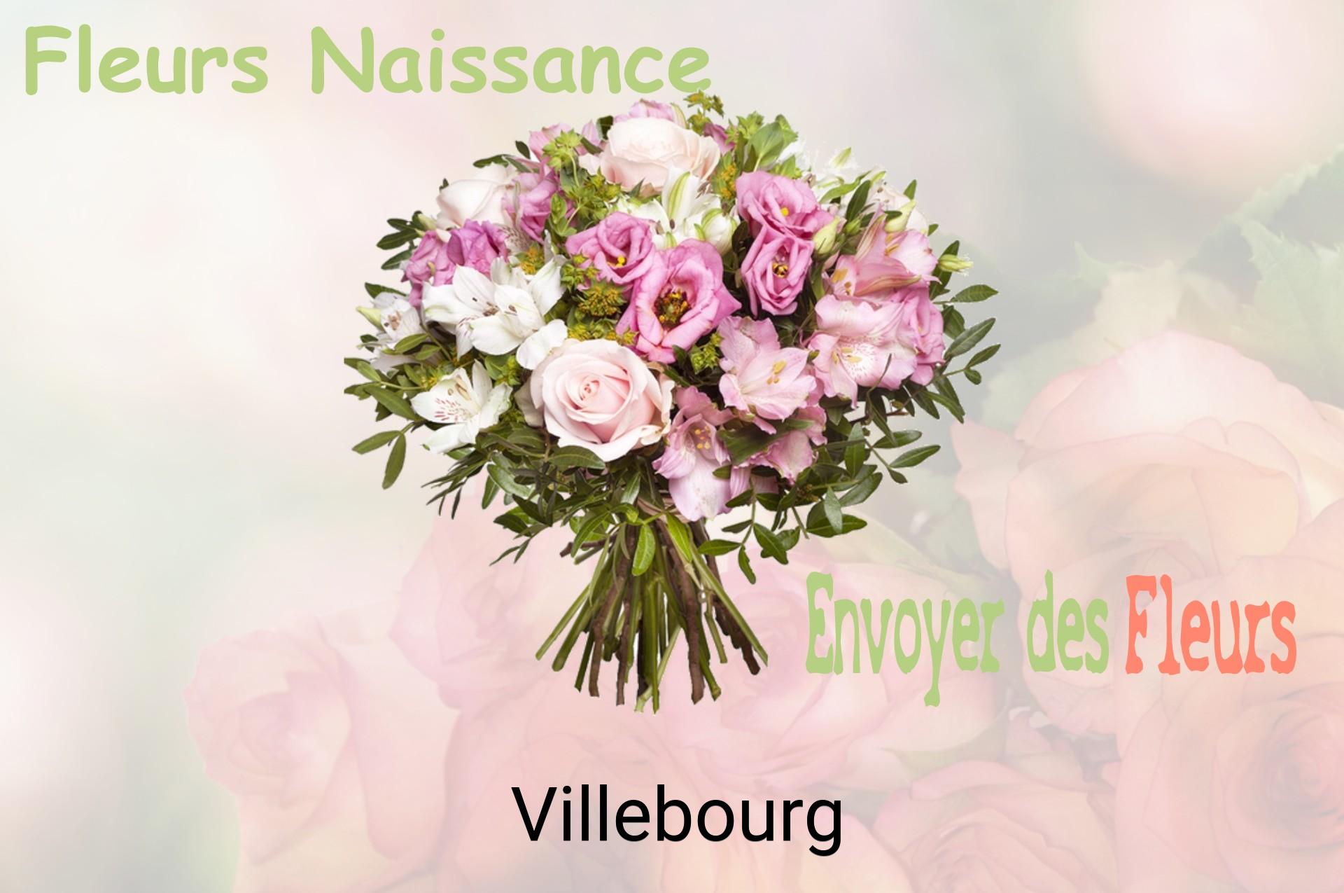 Bouquet de fleurs de naissance livré à Villebourg